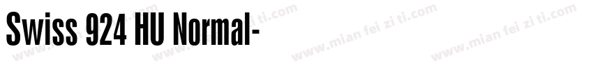 Swiss 924 HU Normal字体转换